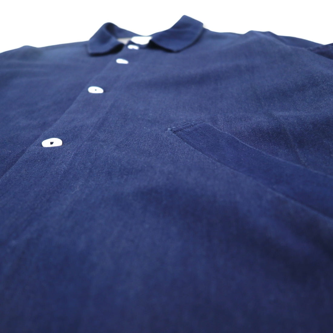 Badhiya (Rankiki) Oversized Denim Shop Coat S Blue Indigo Cotton