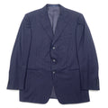 日本然リトテ-古着オンライン-Ermenegildo Zegna イタリア製 テーラードジャケット XL ネイビー ウール ストライプ-Ermenegildo Zegna Italy Made Tailored Jacket XL Navy Wool Striped