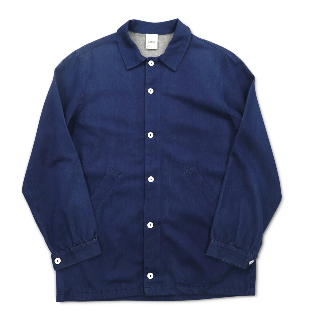 Badhiya (Rankiki) Oversized Denim Shop Coat S Blue Indigo Cotton
