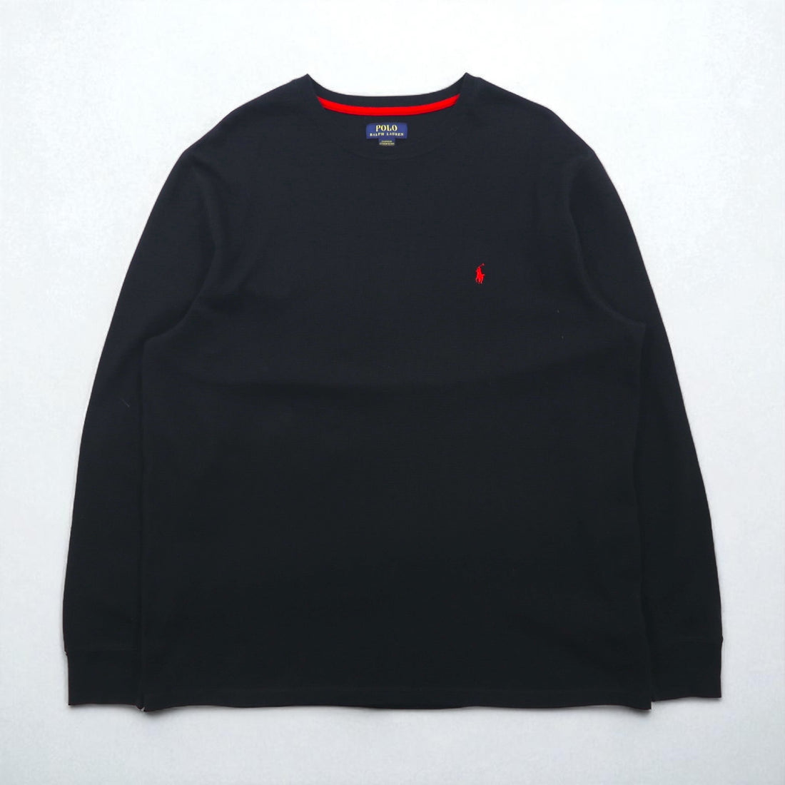 Polo Ralph Lauren Thermal Long Sleeve T-Shirt, Size 2XL, Black with Small Pony Embroidery
