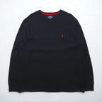 Polo Ralph Lauren Thermal Long Sleeve T-Shirt, Size 2XL, Black with Small Pony Embroidery