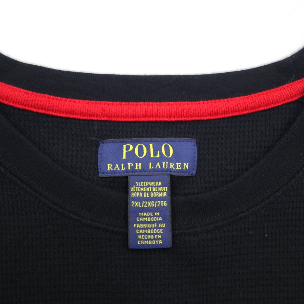 Polo Ralph Lauren Thermal Long Sleeve T-Shirt, Size 2XL, Black with Small Pony Embroidery