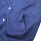 Badhiya (Rankiki) Oversized Denim Shop Coat S Blue Indigo Cotton