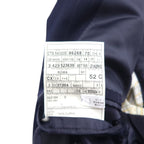 Ermenegildo Zegna Italian made tailored jacket, XL, navy wool, striped