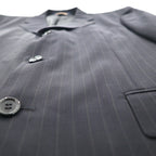 Brooks Brothers 3B セットアップ スーツ M ネイビー ウール ストライプ