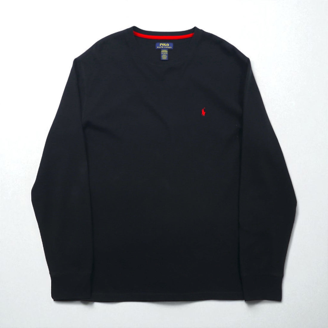 Polo Ralph Lauren Thermal Long Sleeve T-Shirt, Size 2XL, Black with Small Pony Embroidery