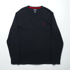 Polo Ralph Lauren Thermal Long Sleeve T-Shirt, Size 2XL, Black with Small Pony Embroidery