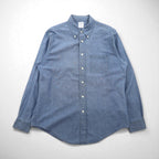 Brooks Brothers ボタンダウン シャンブレーシャツ L ブルー コットン REGENT