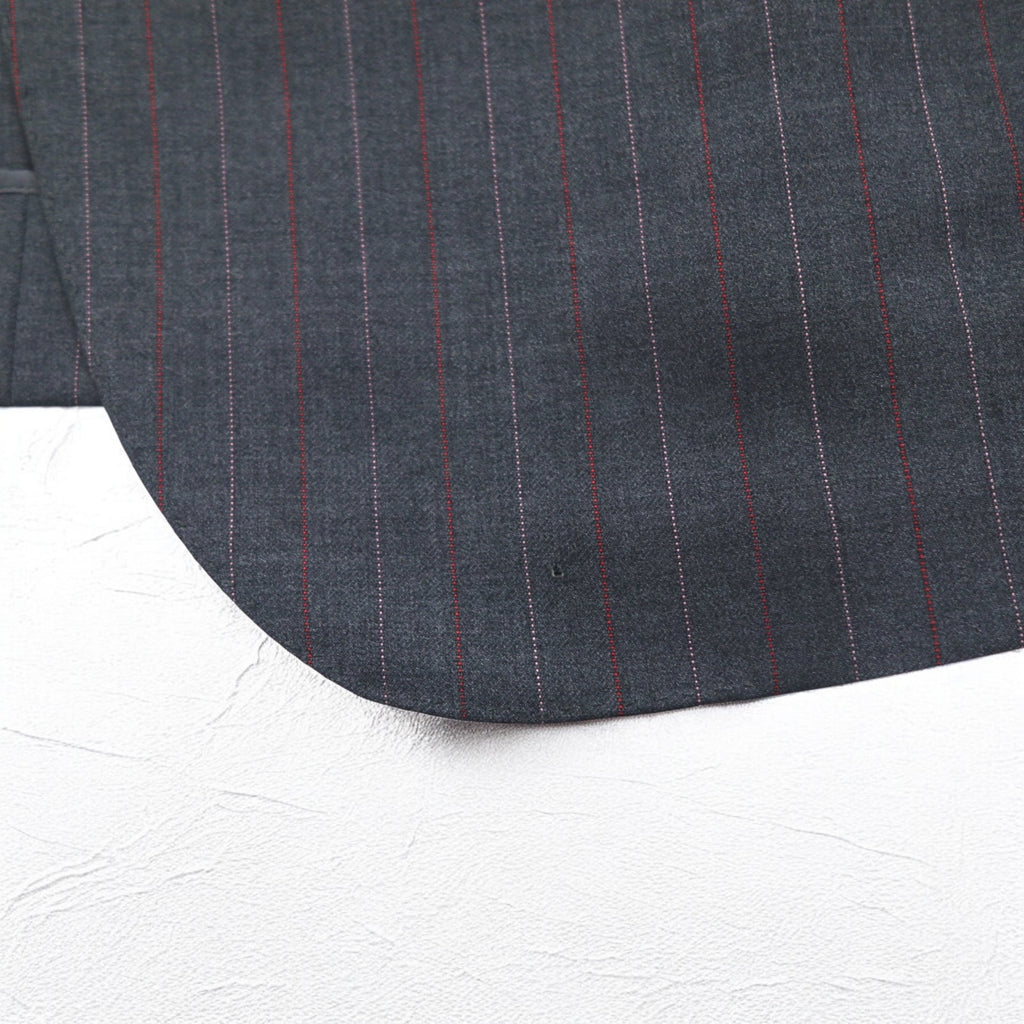Ermenegildo Zegna イタリア製 3Bスーツ セットアップ L グレー ストライプ ウール