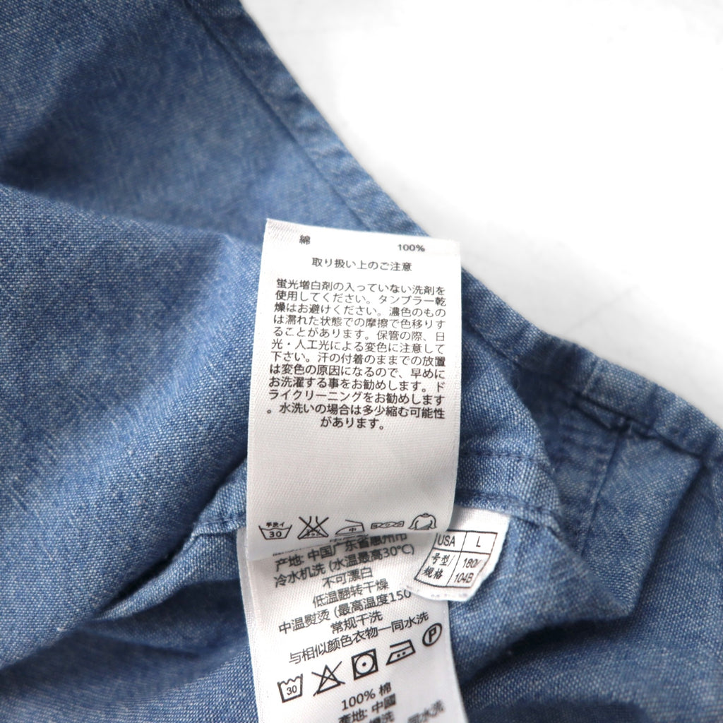 Brooks Brothers ボタンダウン シャンブレーシャツ L ブルー コットン REGENT