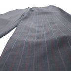 Ermenegildo Zegna イタリア製 3Bスーツ セットアップ L グレー ストライプ ウール