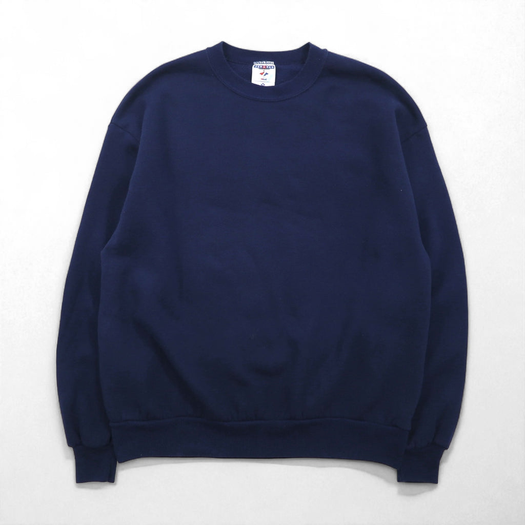 VINTAGE 90年代 USA製 JERZEES ブランク スウェット トレーナー XL ネイビー 無地
