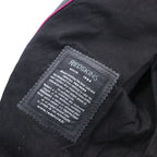 MOTORCYCLE TOGS REDSKINS Single Leather Riders Biker Jacket L Black Union Jack Patch Back Logo Quilted