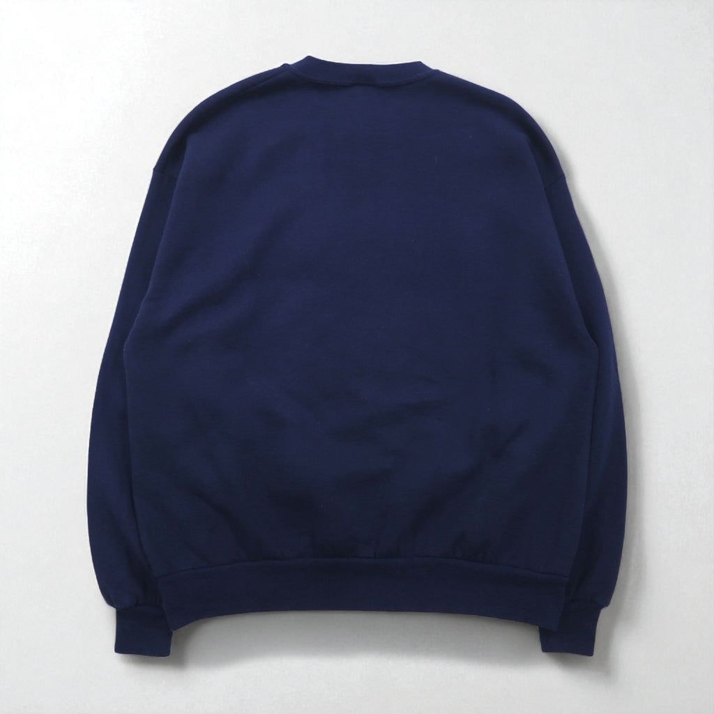 VINTAGE 90年代 USA製 JERZEES ブランク スウェット トレーナー XL ネイビー 無地