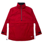 日本然リトテ-古着オンライン-NIKE 90年代 アノラックパーカー L レッド ナイロン フード収納式 黒タグ ビッグサイズ-NIKE 90's Anorak Hoodie L Red Nylon Hoodie Retractable Black Tag Big Size