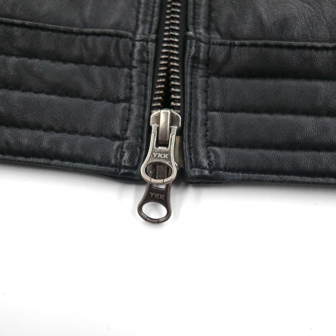 Freedom Sheepskin Leather Double Zip Single Rider's Jacket, Size Small, Black Stand Collar, Made in Pakistan