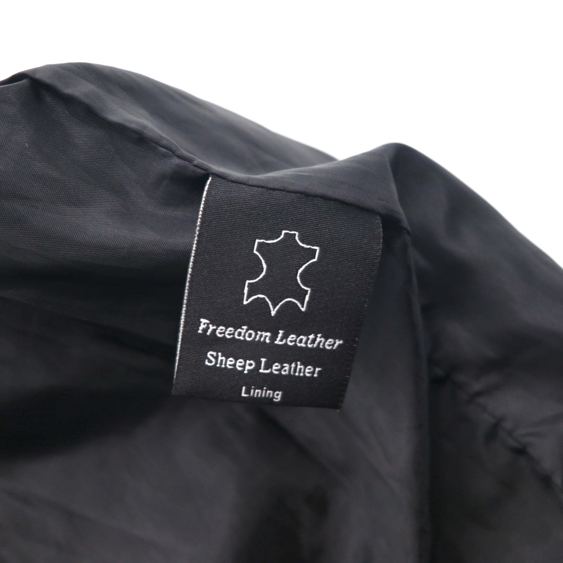 Freedom Sheepskin Leather Double Zip Single Rider's Jacket, Size Small, Black Stand Collar, Made in Pakistan