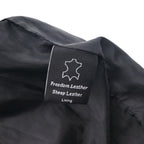 Freedom Sheepskin Leather Double Zip Single Rider's Jacket, Size Small, Black Stand Collar, Made in Pakistan