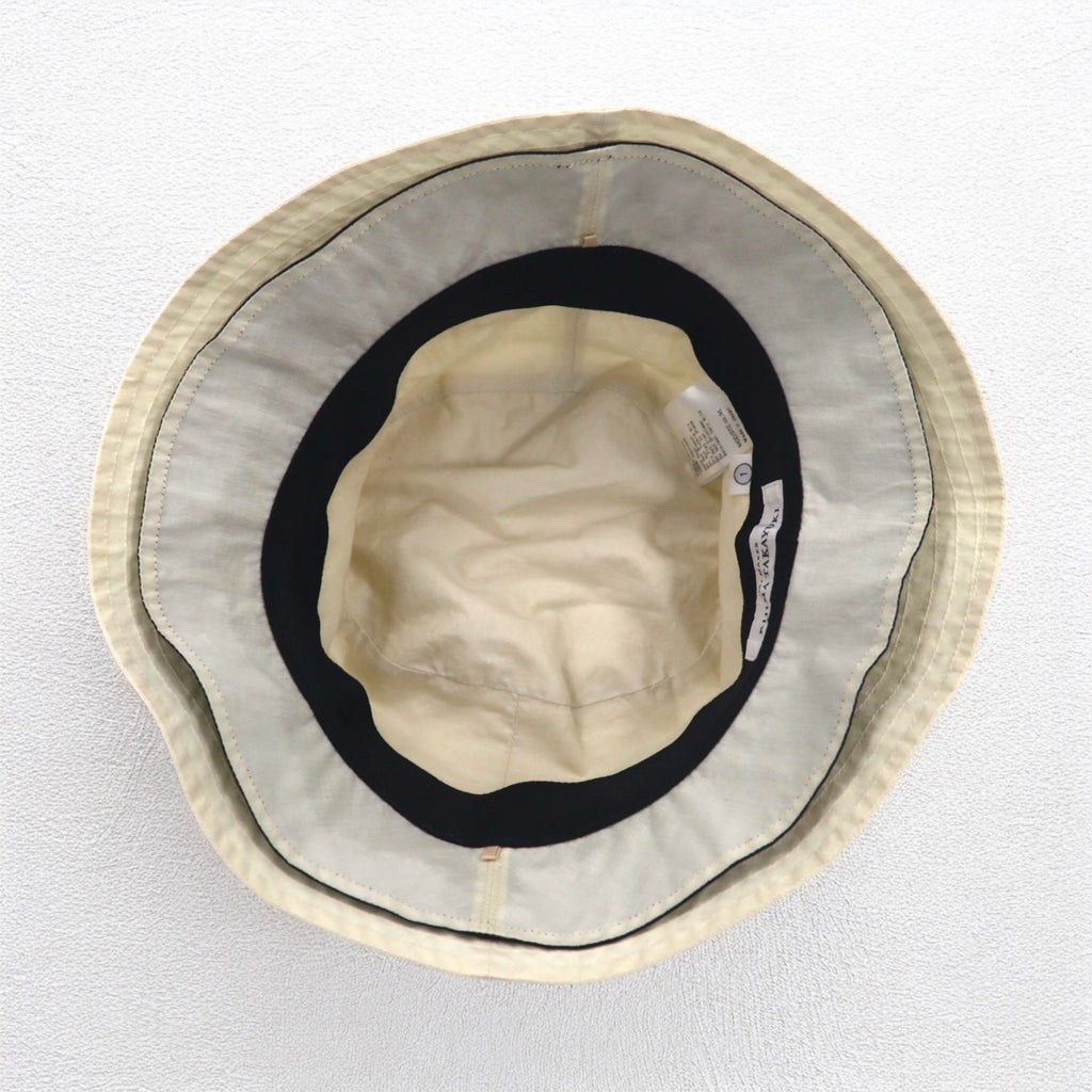 KIJIMA TAKAYUKI 2WAY Bucket Hat 57cm Ivory Cotton W-232630 Made in Japan