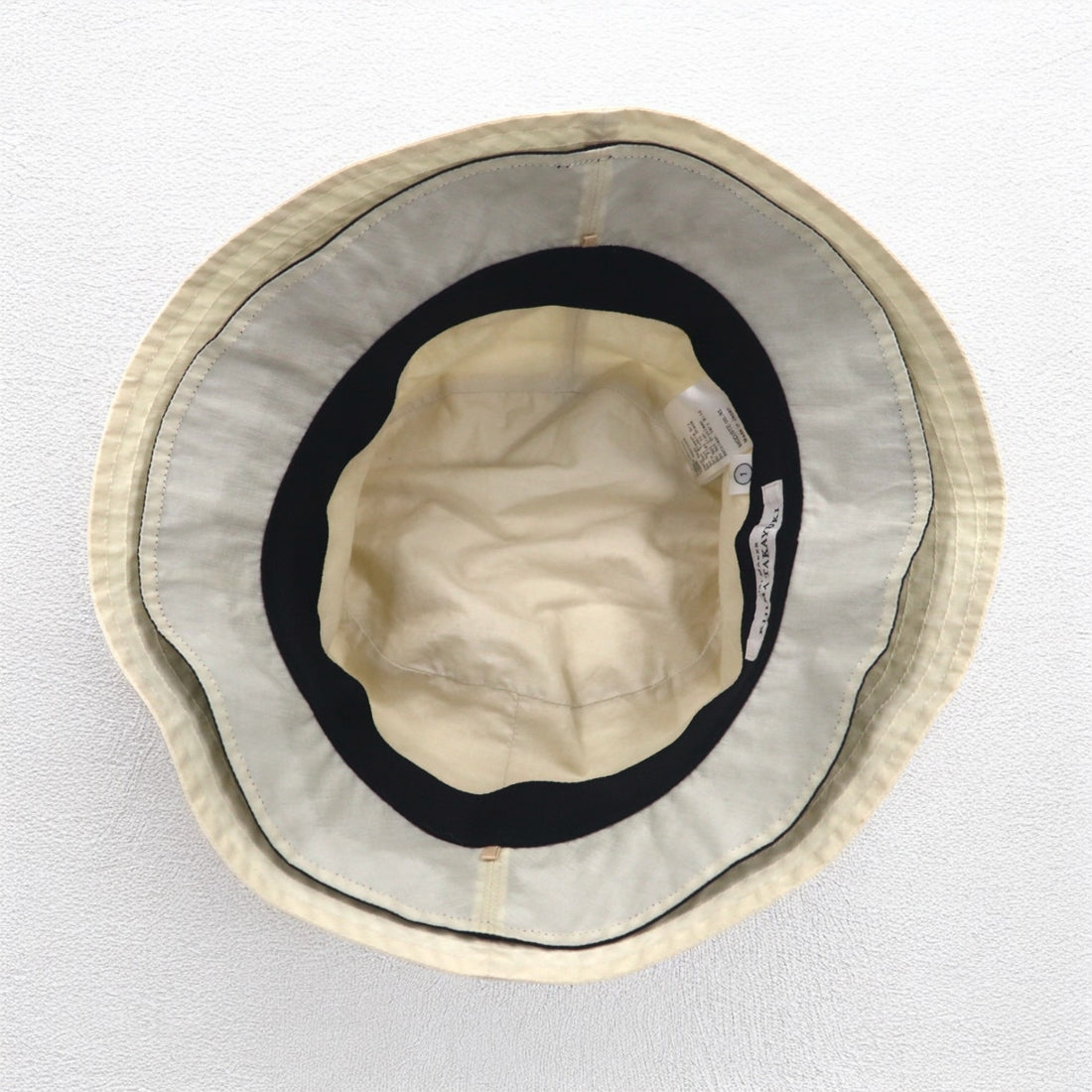 KIJIMA TAKAYUKI 2WAY Bucket Hat 57cm Ivory Cotton W-232630 Made in Japan