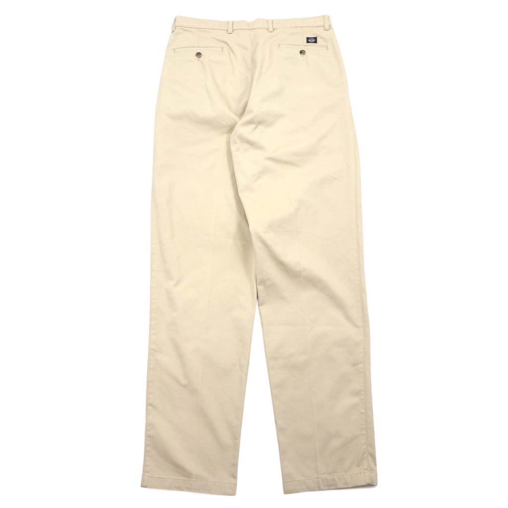 DOCKERS ( Levi's ) 90年代 CLASSIC FIT タック ワイド チノパンツ 36 ベージュ コットン ドミニカ製