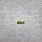 CHEMISE LACOSTE Made in France 70s French Lacoste Polo Shirt 2XL Grey Pique Single Logo