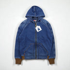 LEVI'S VINTAGE CLOTHING (LVC) Denim Hooded Jacket, Size M, Orange Tab Hooded Jacket A2217-0000, Unused, Talon Zip, Large Pentagonal Design, ARCHIVES