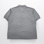 CHEMISE LACOSTE Made in France 70s French Lacoste Polo Shirt 2XL Grey Pique Single Logo