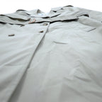 LONDON FOG 90s USA made trench coat, XL, beige, polyester, cotton, floral lining