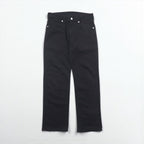Wrangler 5ポケット ストレート デニムパンツ ジーンズ M ブラック ストレッチ W34533