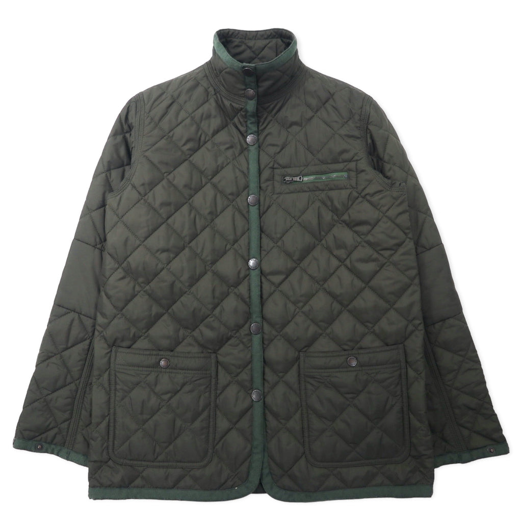 日本然リトテ-古着オンライン-RALPH LAUREN キルティングジャケット 9 カーキ ポリエステル-Ralph Lauren QUILTED Jacket 9 Khaki Polyester