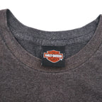 HARLEY DAVIDSON Double-sided Print T-Shirt 3XL Grey SILVER EAGLE Made in Nicaragua