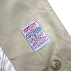 LONDON FOG 90s USA made trench coat, XL, beige, polyester, cotton, floral lining