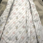 LONDON FOG 90s USA made trench coat, XL, beige, polyester, cotton, floral lining