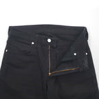 Wrangler 5ポケット ストレート デニムパンツ ジーンズ M ブラック ストレッチ W34533