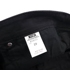 Wrangler 5ポケット ストレート デニムパンツ ジーンズ M ブラック ストレッチ W34533