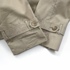LONDON FOG 90s USA made trench coat, XL, beige, polyester, cotton, floral lining
