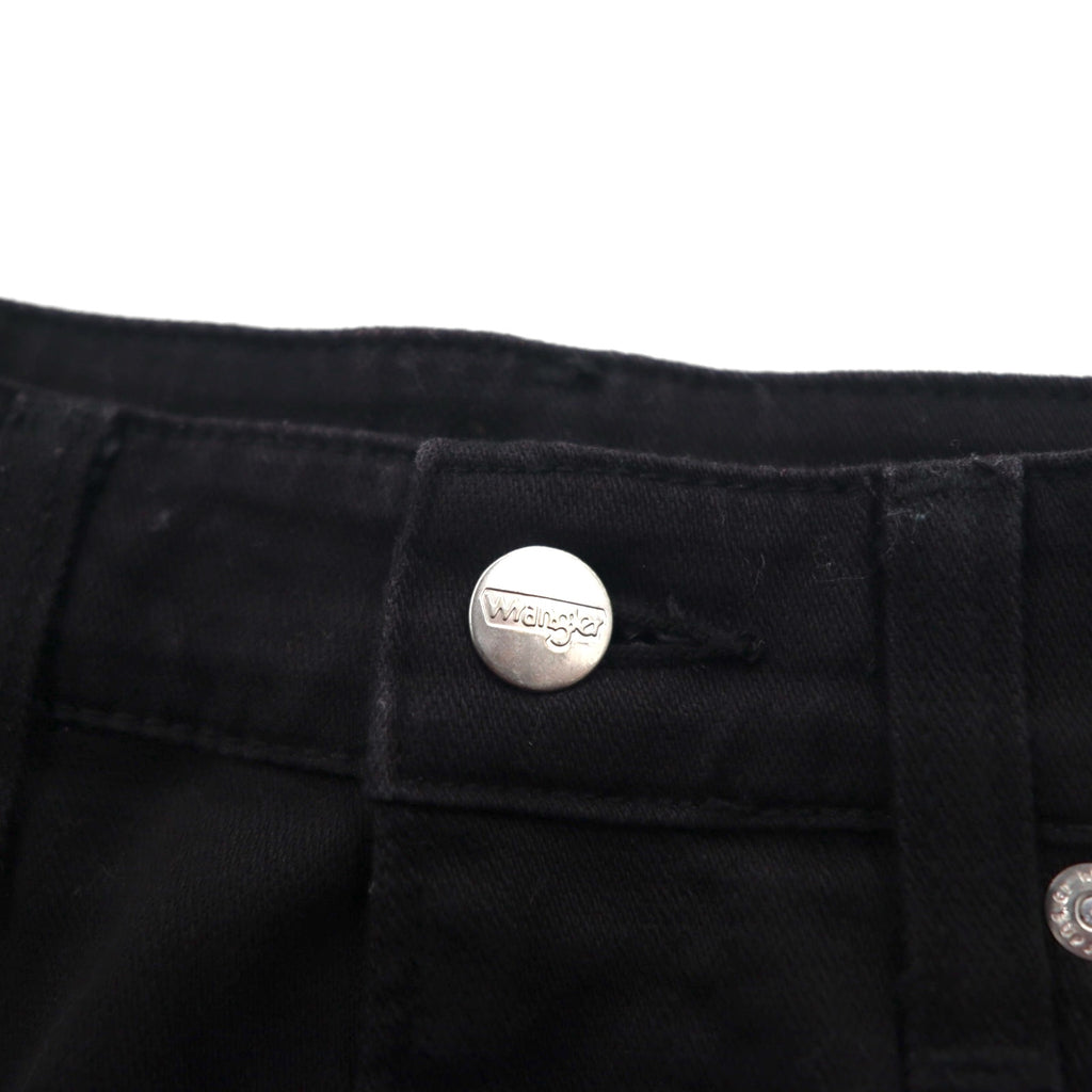 Wrangler 5ポケット ストレート デニムパンツ ジーンズ M ブラック ストレッチ W34533