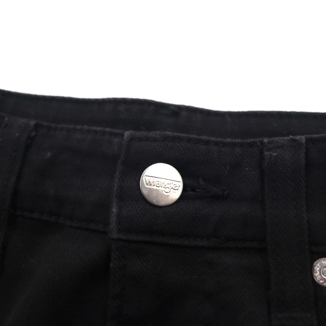 Wrangler 5ポケット ストレート デニムパンツ ジーンズ M ブラック ストレッチ W34533