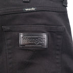 Wrangler 5ポケット ストレート デニムパンツ ジーンズ M ブラック ストレッチ W34533