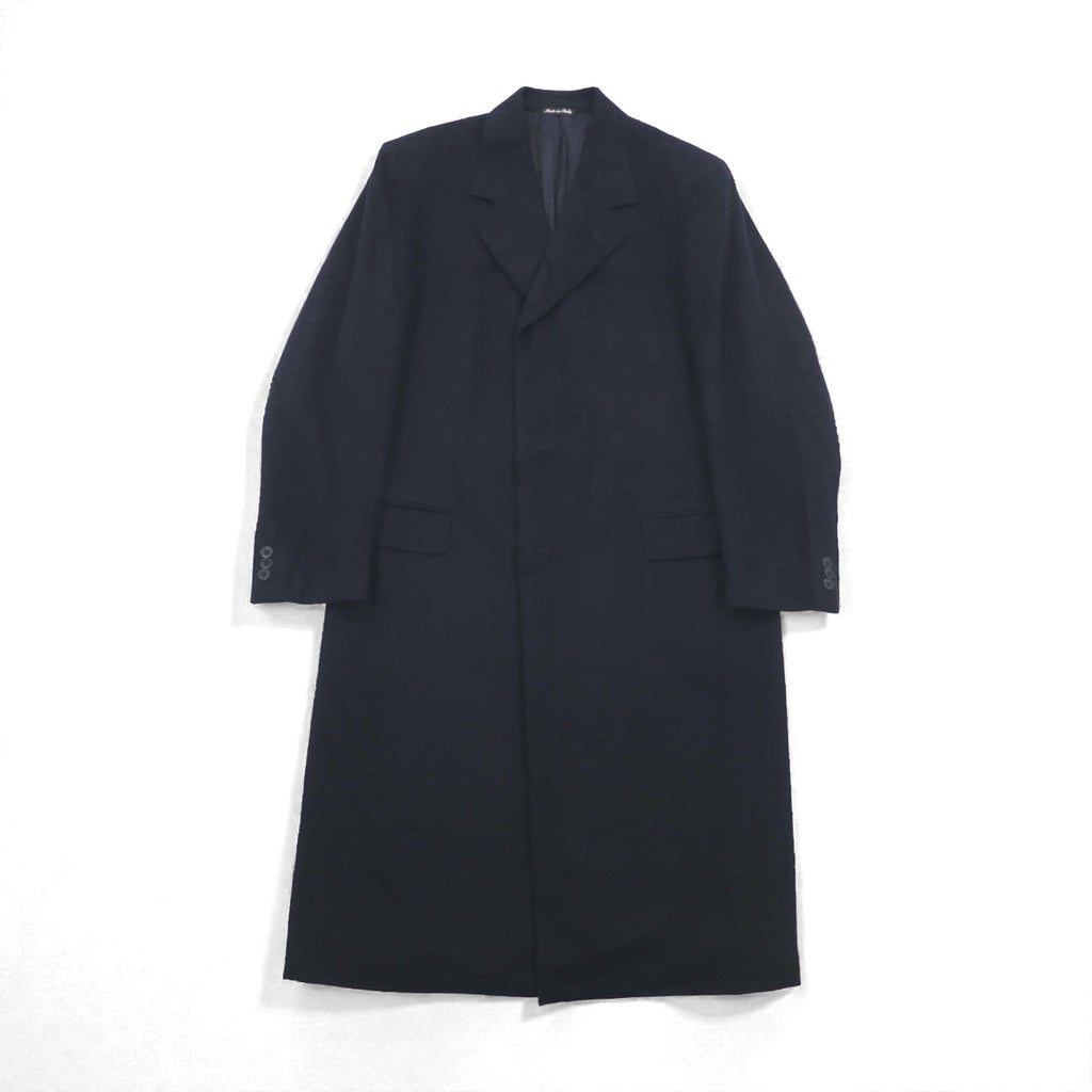 Loro Piana 100% Cashmere Long Chester Coat, Size L, Navy Pal Zieri, Made in Italy