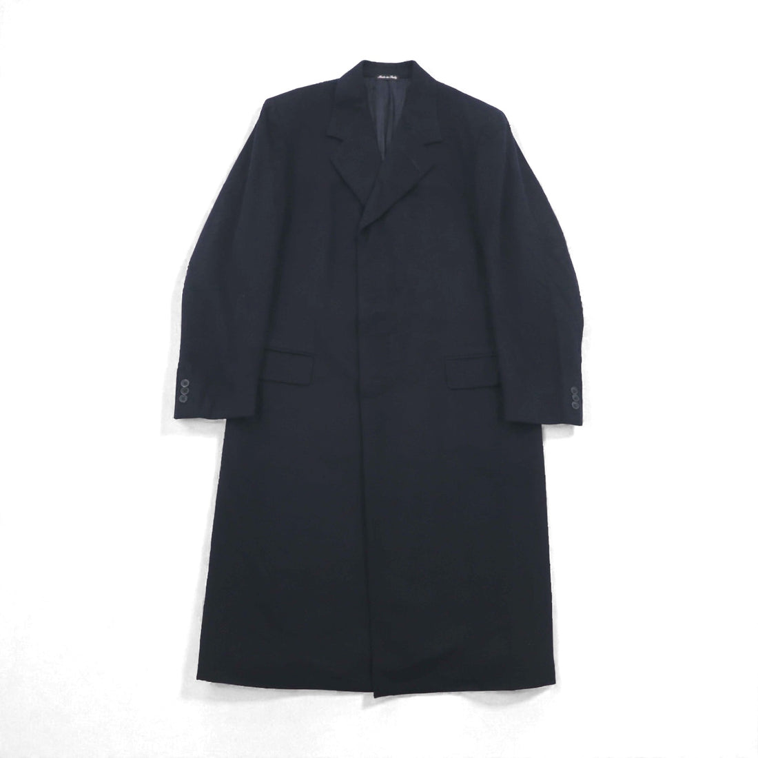 Loro Piana 100% Cashmere Long Chester Coat, Size L, Navy Pal Zieri, Made in Italy