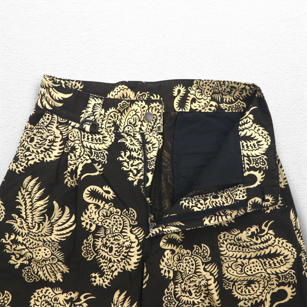 blackmeans × Zepanese Club × Toraichi TZB LONG PANTS Easy Pants L Black All-over Pattern 1813 22AW
