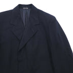 Loro Piana 100% Cashmere Long Chester Coat, Size L, Navy Pal Zieri, Made in Italy