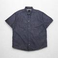 Sean John 00年代 半袖 ブラックデニムシャツ 3XL コットン スナップボタン