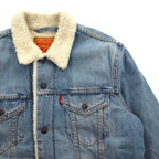 Levi's Sherpa Trucker Jacket, Boa-lined denim size M, Indigo, Type 3 Splitsville, 163650110