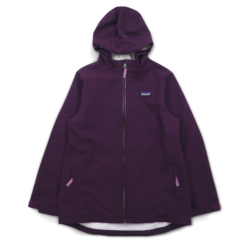 Patagonia Mountain Parka Rain Jacket L Purple H2No Waterproof Polyester