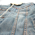 Levi's Sherpa Trucker Jacket, Boa-lined denim size M, Indigo, Type 3 Splitsville, 163650110