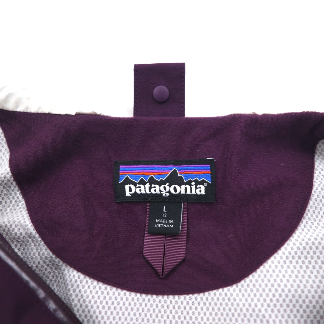 Patagonia Mountain Parka Rain Jacket L Purple H2No Waterproof Polyester