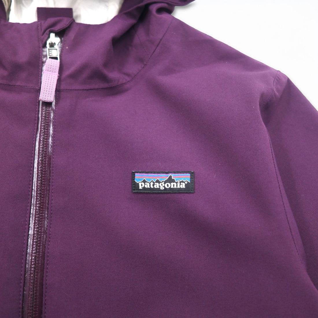 Patagonia Mountain Parka Rain Jacket L Purple H2No Waterproof Polyester